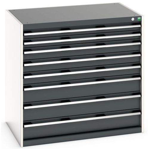 Skåp med 8 lådor för tung last 1050x650x1000mm - Bott