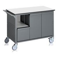 Komplett källsorteringsvagn, 6 kärl, 240 liter - WFI