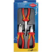 Tångsats 3 delar isolerad 1000 V VDE - Knipex