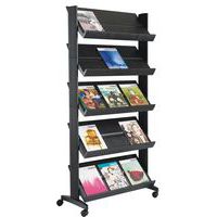 Broschyrställ på hjul