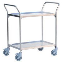 Bordsvagn rostfri 2 plan 120 kg