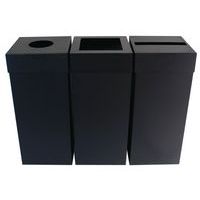 Avfallstunna Ivar, svart, 60-90 liter