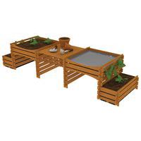 Blomsterställ & grönsaksträdgård