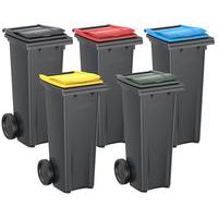 Soptunna i återvunnen plast 140-190 L - Sulo