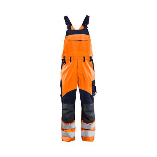 Hängselbyxa Multinorm Inherent Varselorange/Marinblå - Blåkläder