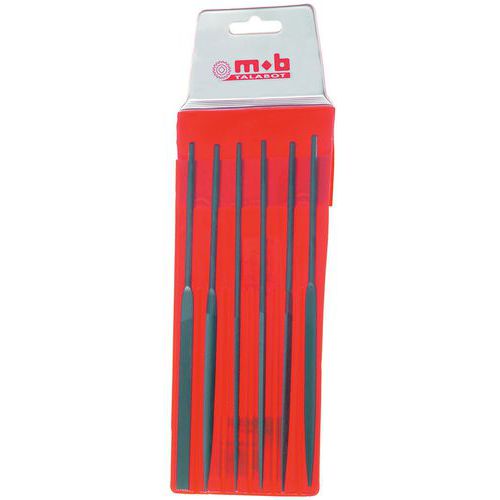 Set med 6 nålfilar – längd 140 mm – Mob