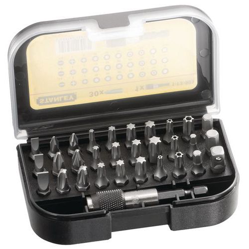 Låda med Stanley Expert Pro-bits – 31 st