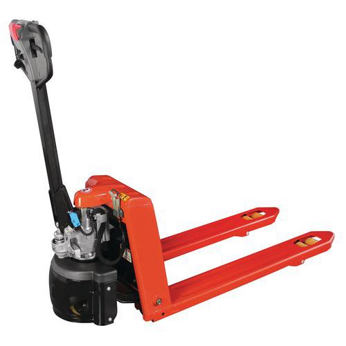 Ergonomisk halvelektrisk pallyftare – Kapacitet 1 500 kg Ergonomisk halvelektrisk pallyftare – Kapacitet 1 500 kg