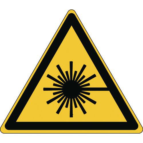 Varningsskylt – laserstrålning – styv