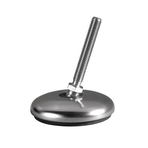 Justerbar fot i rostfritt stål - Ø 80 mm - 1 200 kg - rostfritt stål - Cable Equipements