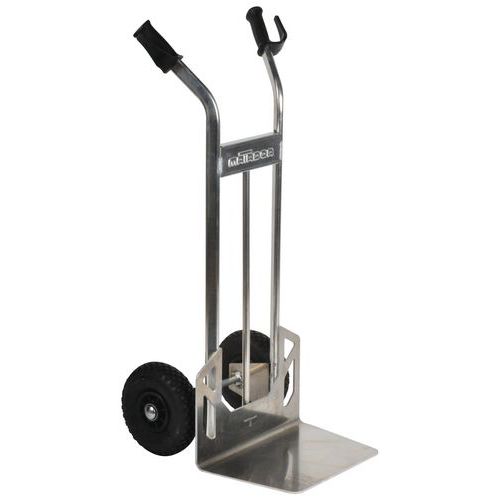 Magasinkärra i aluminium – Pneumatiska hjul – Kapacitet 200 kg Magasinkärra i aluminium – Pneumatiska hjul – Kapacitet 200 kg