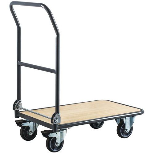 Vagn med fällbar rygg 250 kg - Manutan Vagn med fällbar rygg 250 kg - Manutan