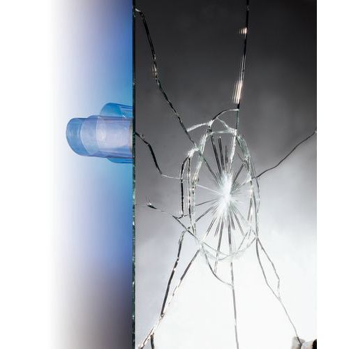 Envägs säkerhetsspegelfilm - 100 mikron - Réflectiv - Reflectiv