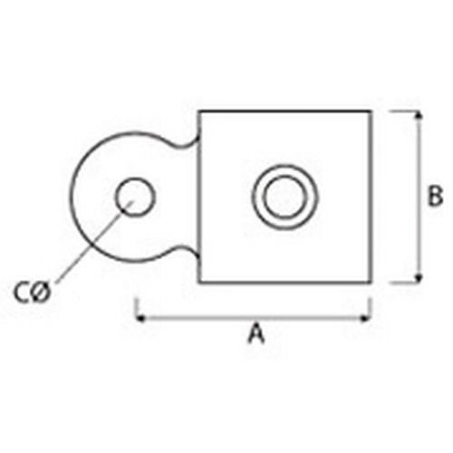 Taille du tube A B CØ 27 mm 56 39 10Ø 42 mm 75 45 10Ø 48 mm 75 45 10 Taille du tube A B CØ 27 mm 56 39 10Ø 42 mm 75 45 10Ø 48 mm 75 45 10
