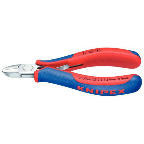 Sidavbitare - Runt huvud utan fas - Plan diagonal kapning - Knipex