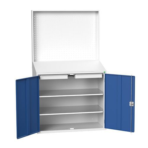 Arbetsstation med bakpanel Bott med perforerad bakpanel Arbetsstation med bakpanel Bott med perforerad bakpanel