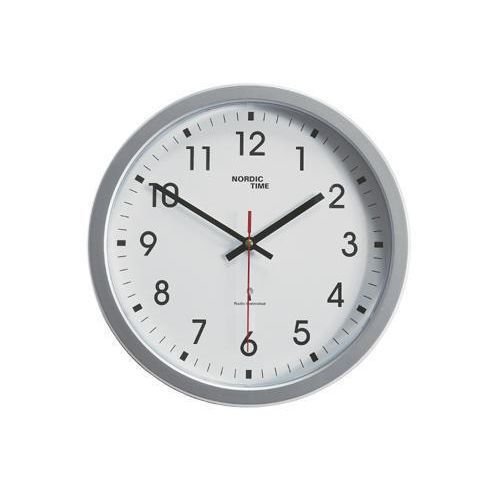 Väggur, radiokontrollerat, plast