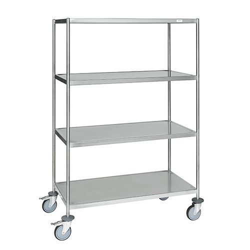 Hyllvagn rostfri 4 hyllplan Hyllvagn rostfri 4 hyllplan
