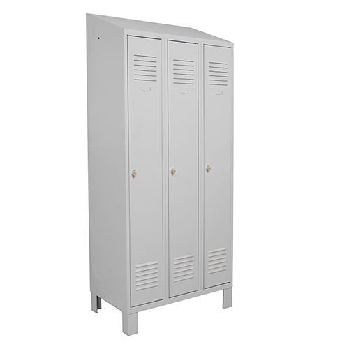 Klädskåp rostfritt snedtak