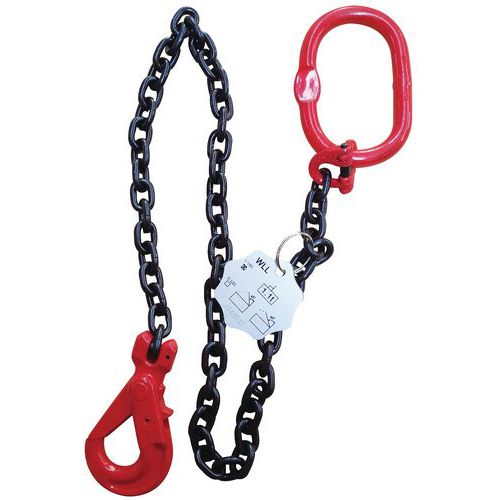 Kättinglänga krok 34 mm med/utan längdjustering, 1 kätting Kättinglänga krok 34 mm med/utan längdjustering, 1 kätting