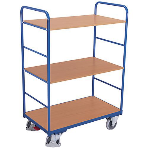 Vagn med 3 höga hyllplan - serie SW - Variofit