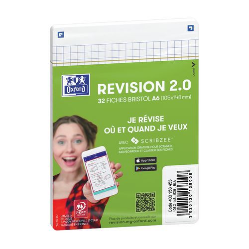 Revision 2.0 A6 flashcards, 5x5 rutor, ram – Oxford - Witre.se